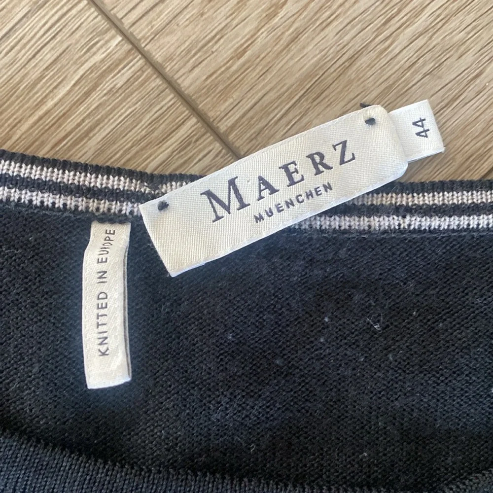 Maerz muenchen Women’s superfine merino wool size 44 black sweater